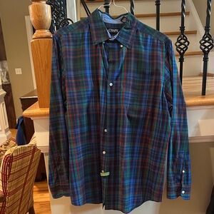 Chaps Men's Multicolor Plaid Button Down Shirt